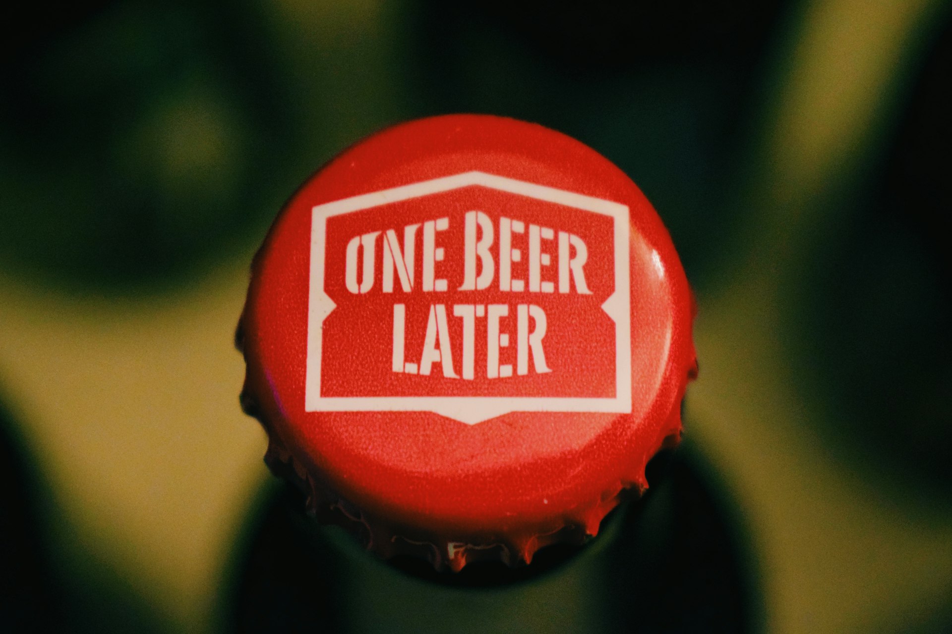 top view of bottle cap